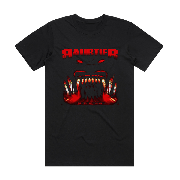 Raubtier Skriet Frn Vildmarken Album Cover T-Shirt Black