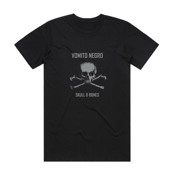 Vomito Negro Skull Bones Album Cover T-Shirt Black