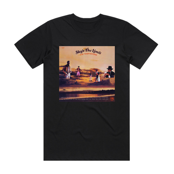 The Temptations Skys The Limit 2 Album Cover T-Shirt Black