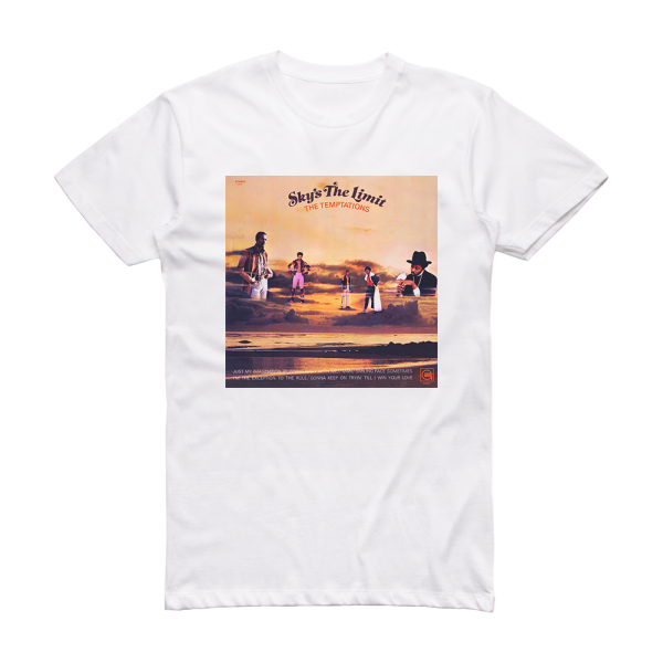 The Temptations Skys The Limit 2 Album Cover T-Shirt White