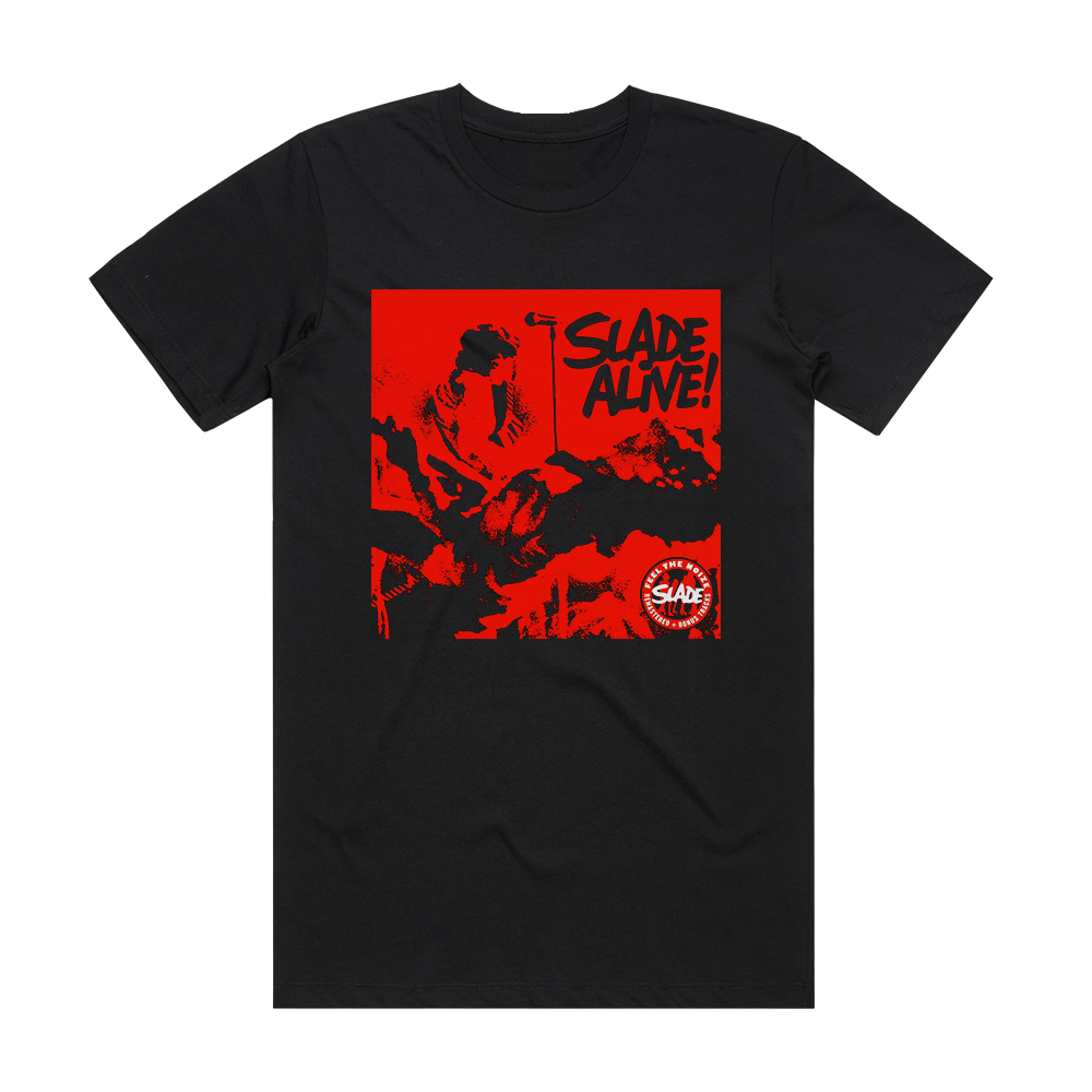 Slade Slade Alive 2 Album Cover T-Shirt Black – ALBUM COVER T-SHIRTS