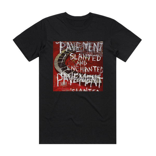 Pavement Slanted And Enchanted Album Cover T-Shirt Black
