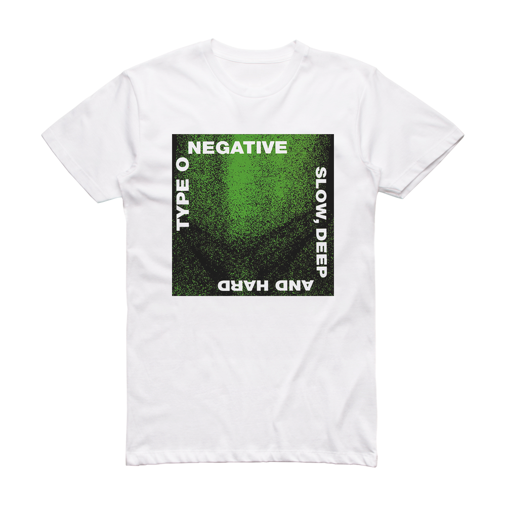 Type O Negative Slow Deep And Hard Album Cover T-Shirt White – ALBUM ...