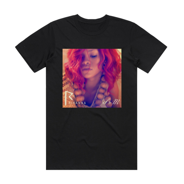 Rihanna Sm 2 Album Cover T-Shirt Black