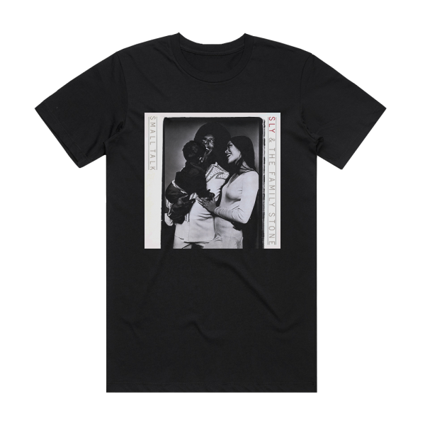 Sly and The Family Stone Small Talk Album Cover T-Shirt Black