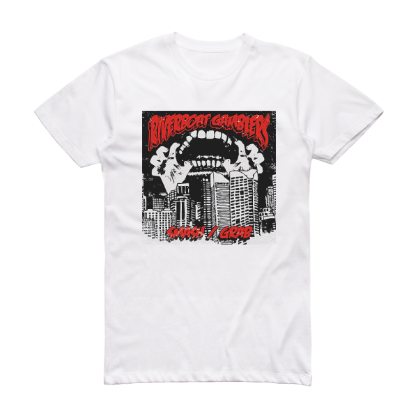 The Riverboat Gamblers Smashgrab Album Cover T-Shirt White