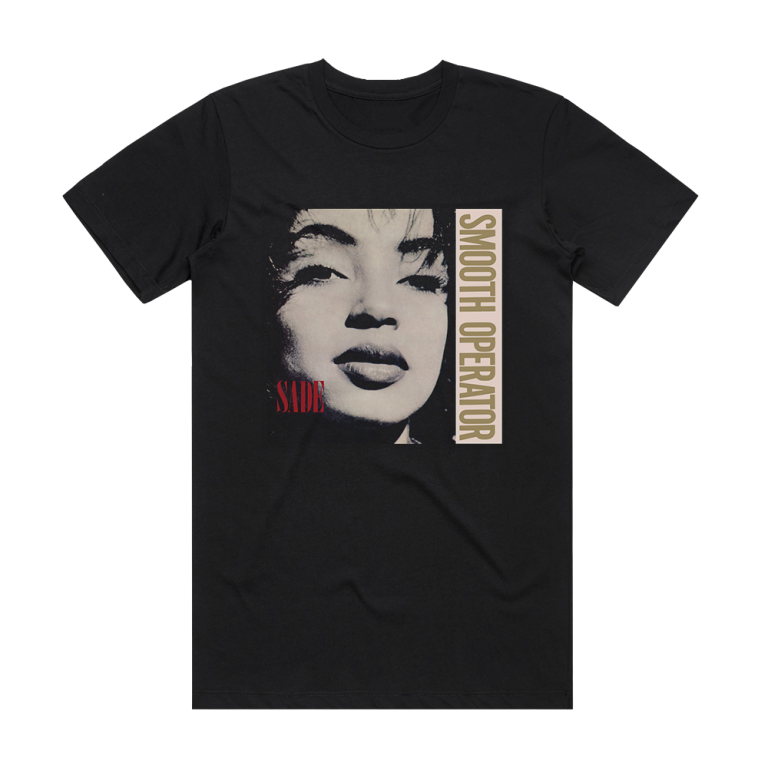 Sade Smooth Operator Album Cover T-Shirt Black – ALBUM COVER T-SHIRTS