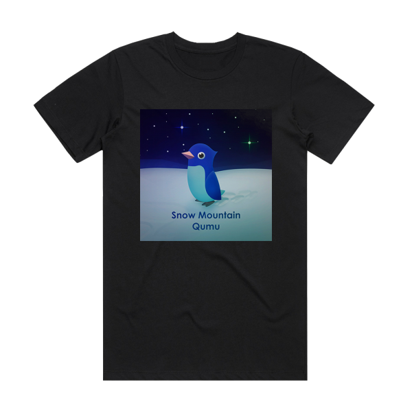 Qumu Snow Mountain From Super Mario 64 Album Cover T-Shirt Black