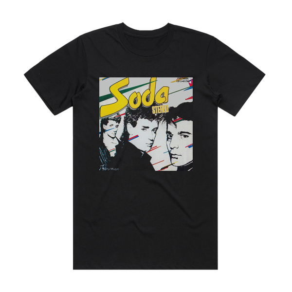 Soda Stereo Soda Stereo Album Cover T-Shirt Black