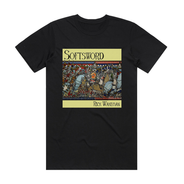 Rick Wakeman Softsword King John And The Magna Charter Album Cover T-Shirt Black