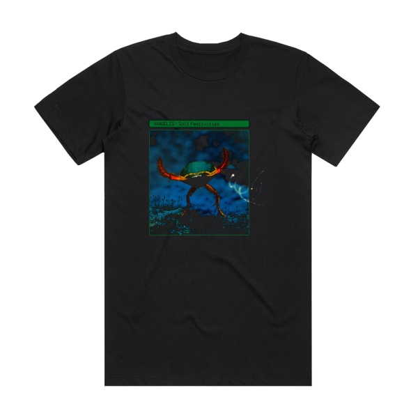 Vangelis Soil Festivities Album Cover T-Shirt Black