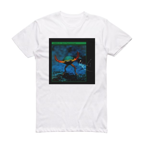 Vangelis Soil Festivities Album Cover T-Shirt White