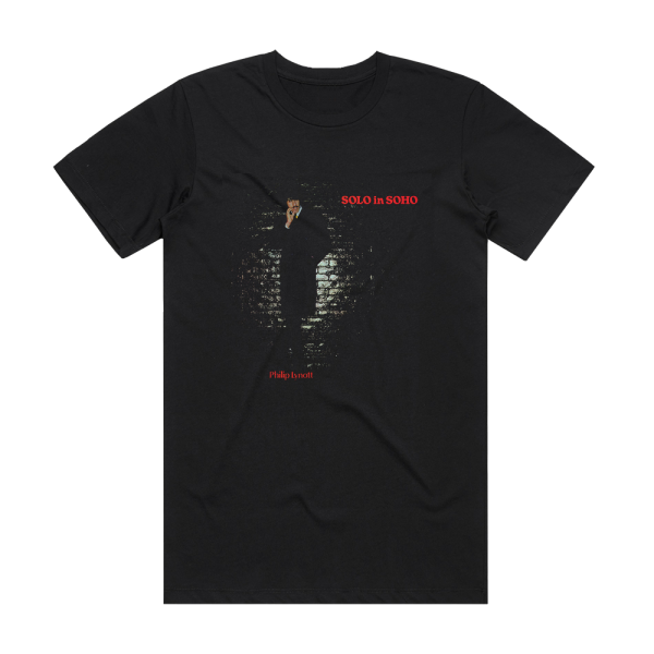 Phil Lynott Solo In Soho Album Cover T-Shirt Black