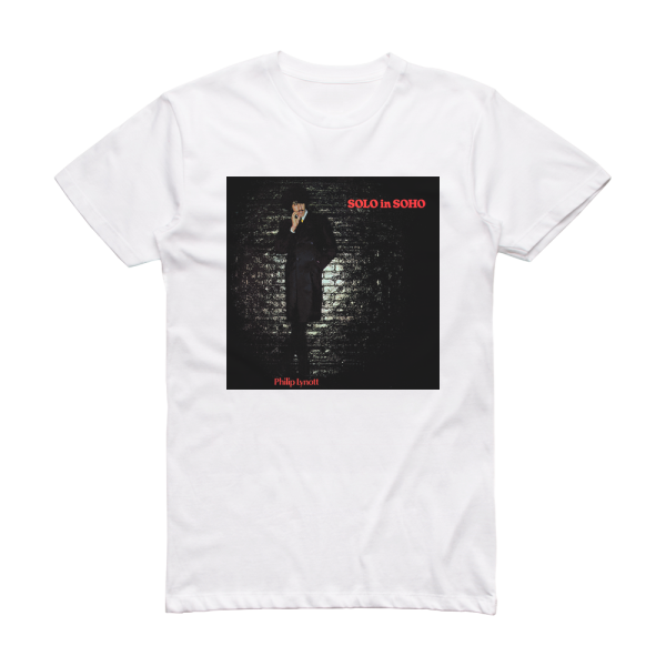 Phil Lynott Solo In Soho Album Cover T-Shirt White