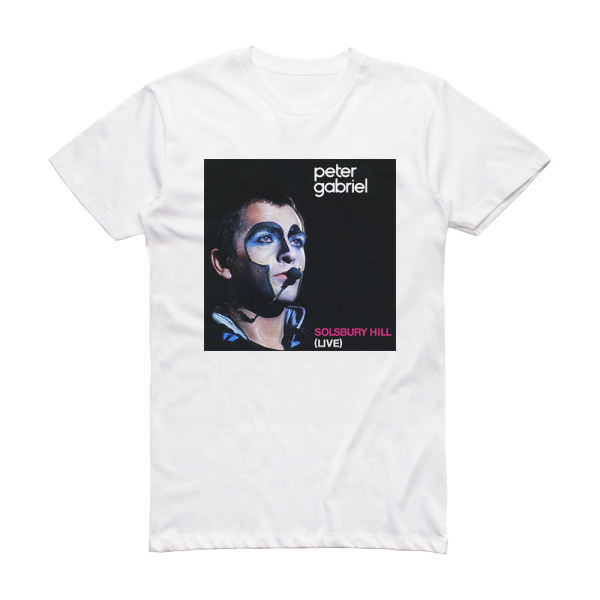 Peter Gabriel Solsbury Hill 5 Album Cover T-Shirt White