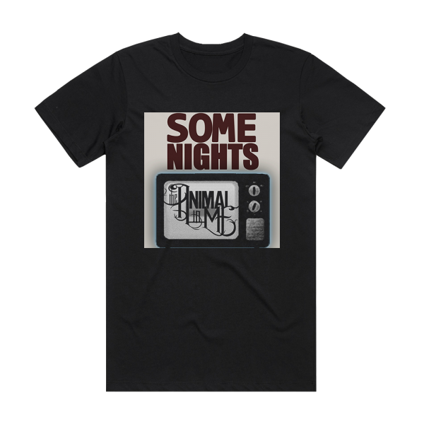 The Animal in Me Some Nights Album Cover T-Shirt Black