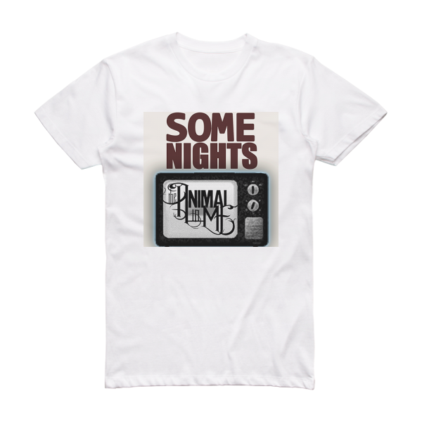 The Animal in Me Some Nights Album Cover T-Shirt White