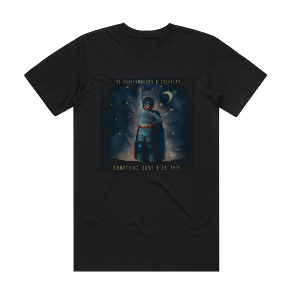 The Chainsmokers Something Just Like This Album Cover T-Shirt Black