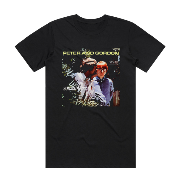 Peter and Gordon Somewhere Album Cover T-Shirt Black