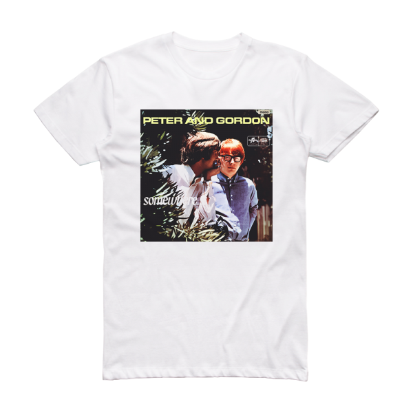 Peter and Gordon Somewhere Album Cover T-Shirt White