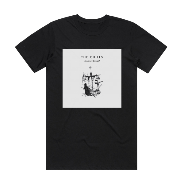 The Chills Somewhere Beautiful Album Cover T-Shirt Black