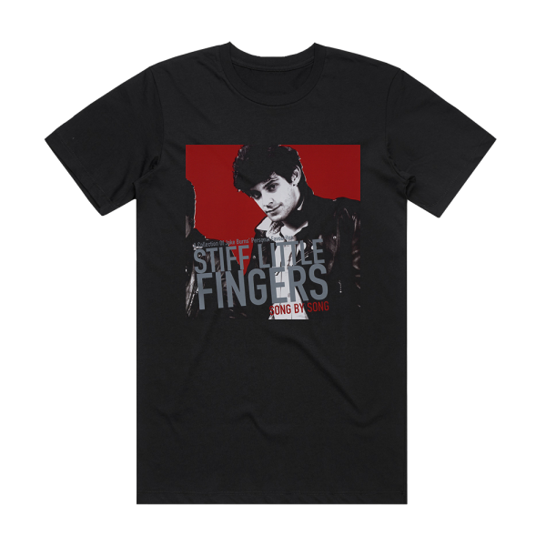 Stiff Little Fingers Song By Song Album Cover T-Shirt Black