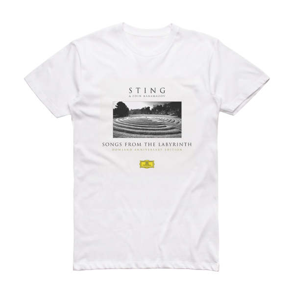 Sting Songs From The Labyrinth Album Cover T-Shirt White