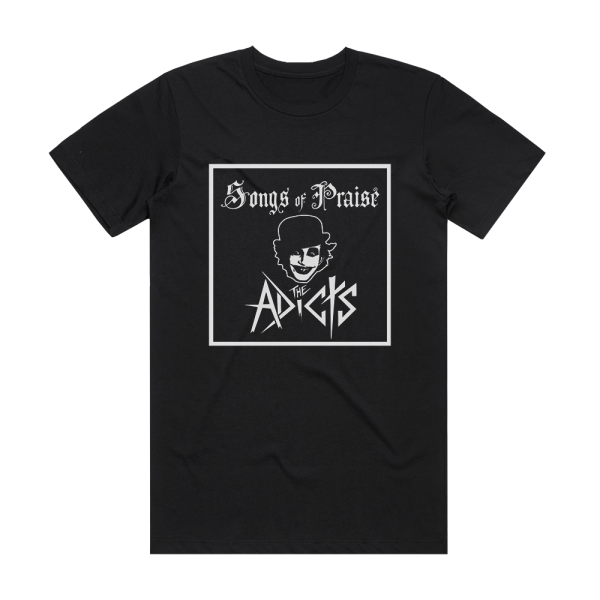 The Adicts Songs Of Praise Album Cover T-Shirt Black