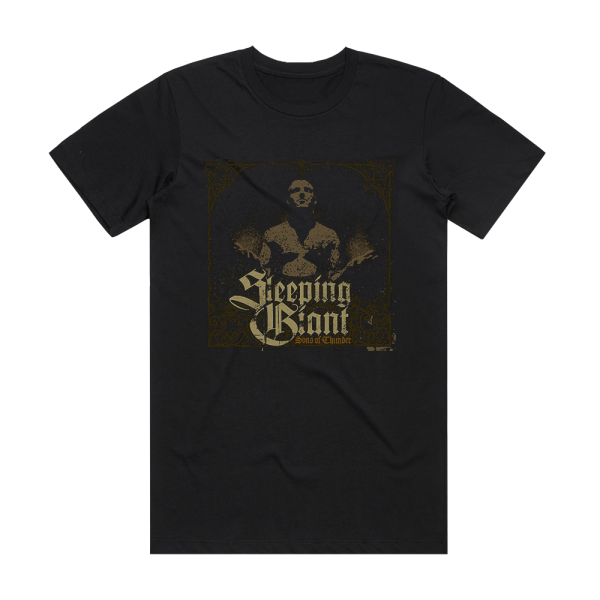 Sleeping Giant Sons Of Thunder Album Cover T-Shirt Black