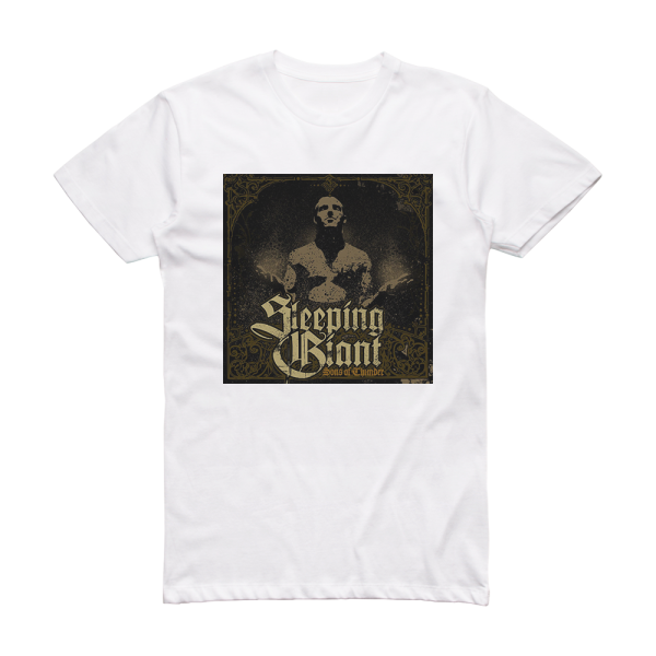 Sleeping Giant Sons Of Thunder Album Cover T-Shirt White