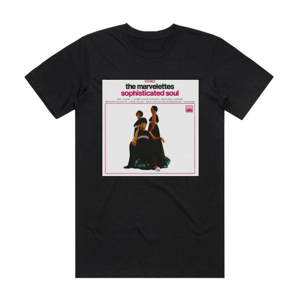 The Marvelettes Sophisticated Soul Album Cover T-Shirt Black