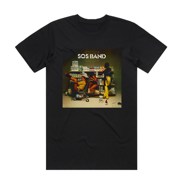 The S O S Band Sos Iii Album Cover T-Shirt Black