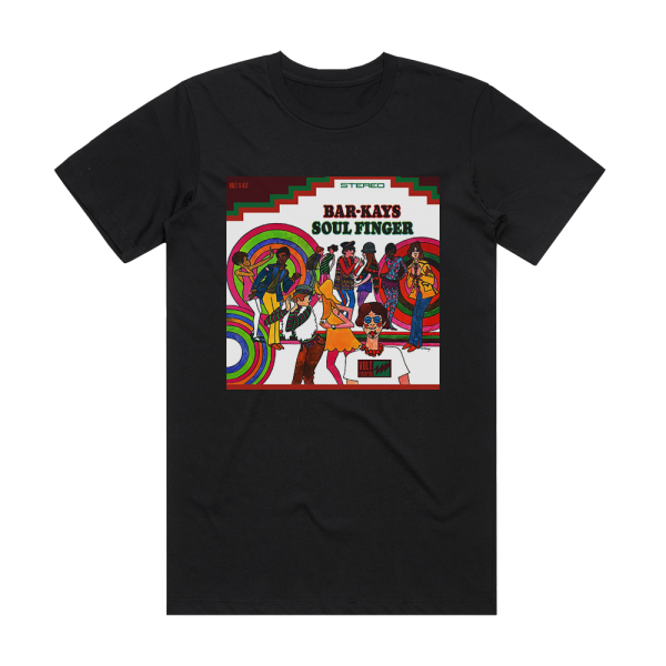 The Bar-Kays Soul Finger Album Cover T-Shirt Black