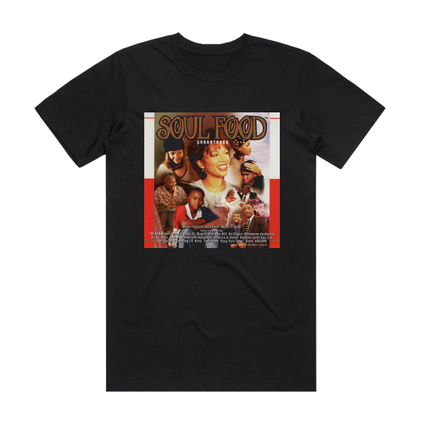 Various Artists Soul Food Album Cover T-Shirt Black