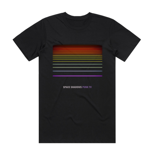 Punk TV Space Shadows Album Cover T-Shirt Black