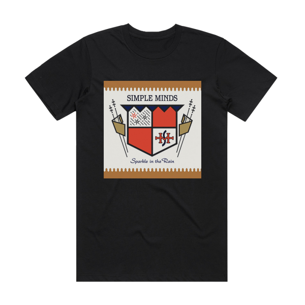 Simple Minds Sparkle In The Rain Album Cover T-Shirt Black