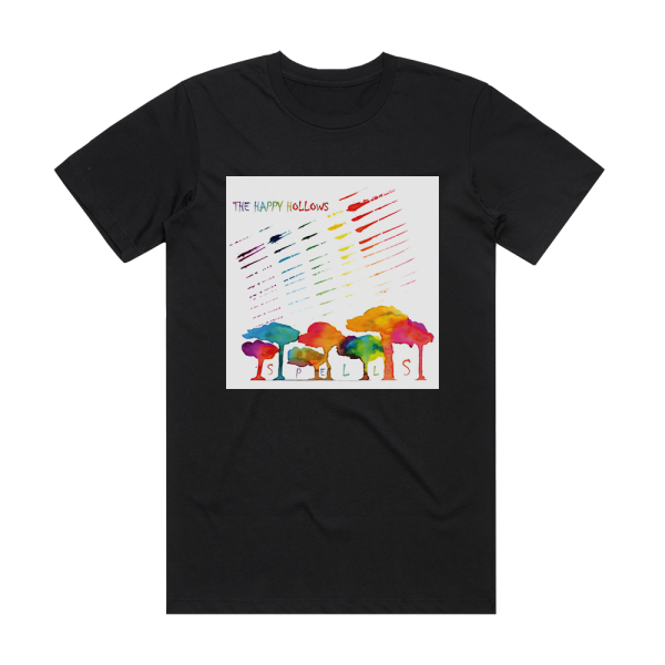 The Happy Hollows Spells Album Cover T-Shirt Black