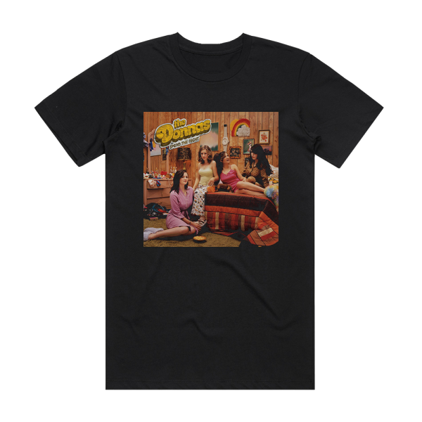 The Donnas Spend The Night Album Cover T-Shirt Black