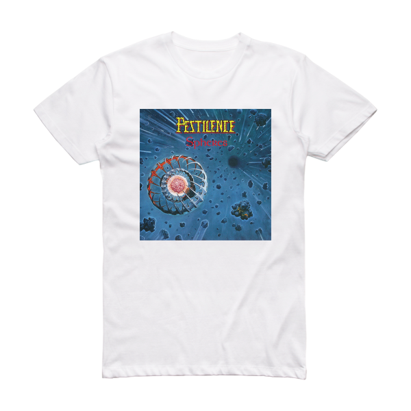 Pestilence Spheres Album Cover T-Shirt White