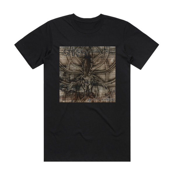 Spires Spiral Of Acension Album Cover T-Shirt Black