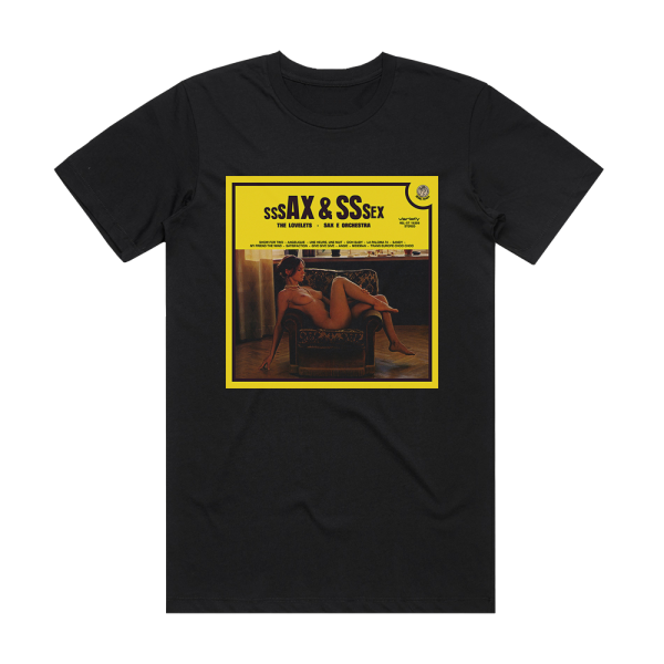 The Lovelets Sssax Sssex Album Cover T-Shirt Black