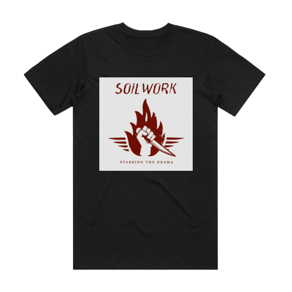 Soilwork Stabbing The Drama 1 Album Cover T-Shirt Black