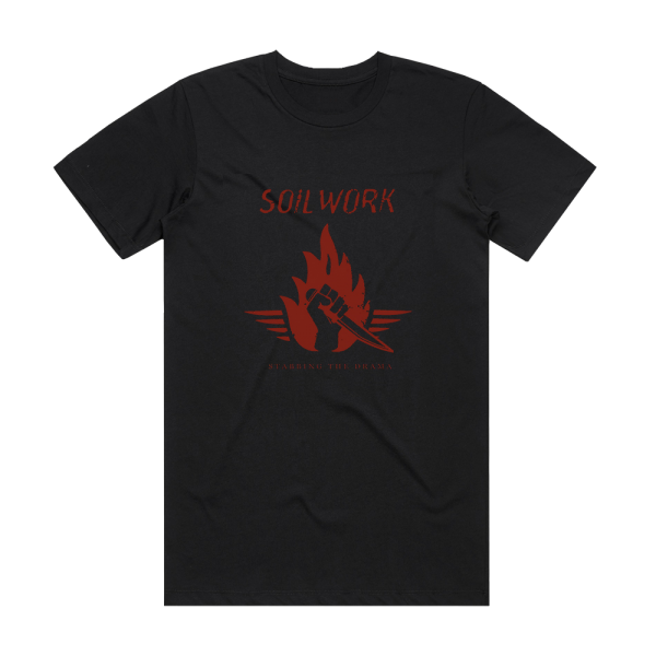 Soilwork Stabbing The Drama 2 Album Cover T-Shirt Black