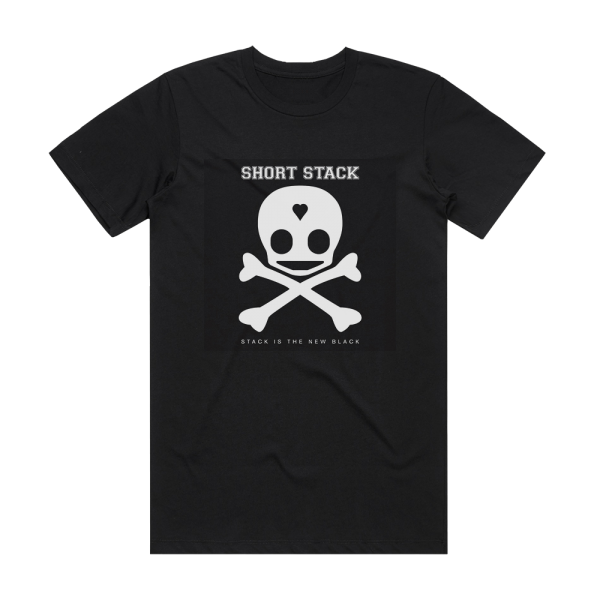 Short Stack Stack Is The New Black Album Cover T-Shirt Black