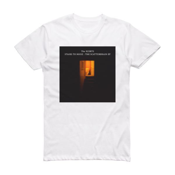 The Xcerts Stairs To Noise The Scatterbrain Album Cover T-Shirt White