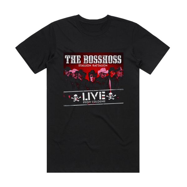 The BossHoss Stallion Battalion  Live From Cologne Album Cover T-Shirt Black