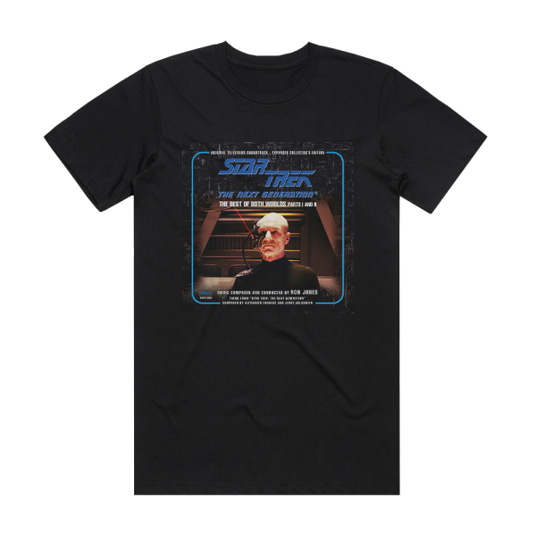 Ron Jones Star Trek The Next Generation Volume 2 The Best Of Both Worl Album Cover T-Shirt Black