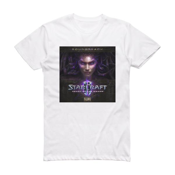 Russell Brower Starcraft Ii Heart Of The Swarm 2 Album Cover T-Shirt White