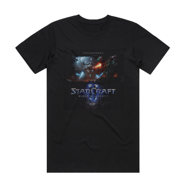 Russell Brower Starcraft Ii Wings Of Liberty 1 Album Cover T-Shirt Black