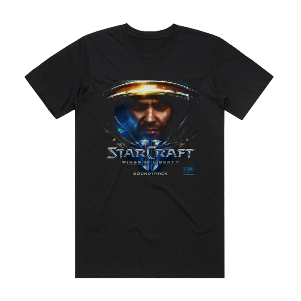 Russell Brower Starcraft Ii Wings Of Liberty 2 Album Cover T-Shirt Black